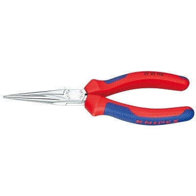 Knipex Telefoontang, halfronde bekken, verchroomd + meercomponentengrepen, lengte 160mm KNP29 25 160