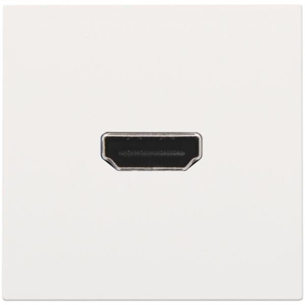Niko Afwerkingsset met HDMI-naar-schroefaansluiting wit coated 154-69416