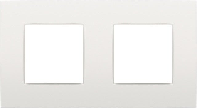 Niko Tweevoudige horizontale afdekplaat, kleur Intense white Niko 120-76800