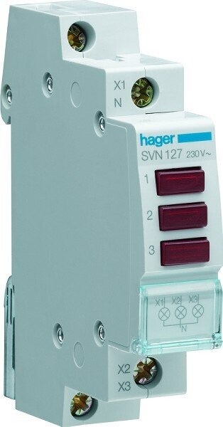 Hager 3-Fase LED indicator  SVN127