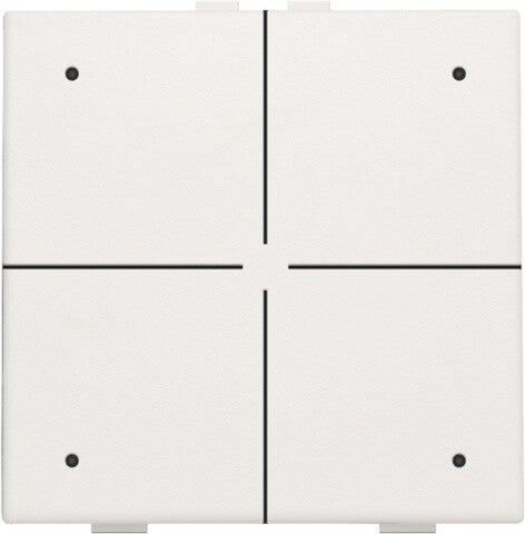 Niko Viervoudige drukknop met led White 101-52004