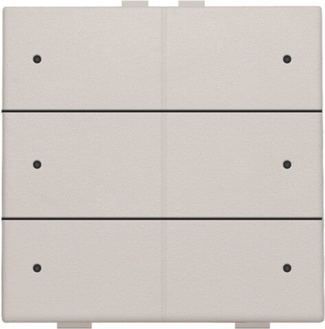 Niko Zesvoudige drukknop met led Light grey 102-52006