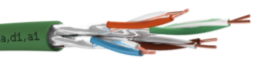 U/FTP CAT6A LSOH 4P Fireprotect Groen per meter R8593A_1