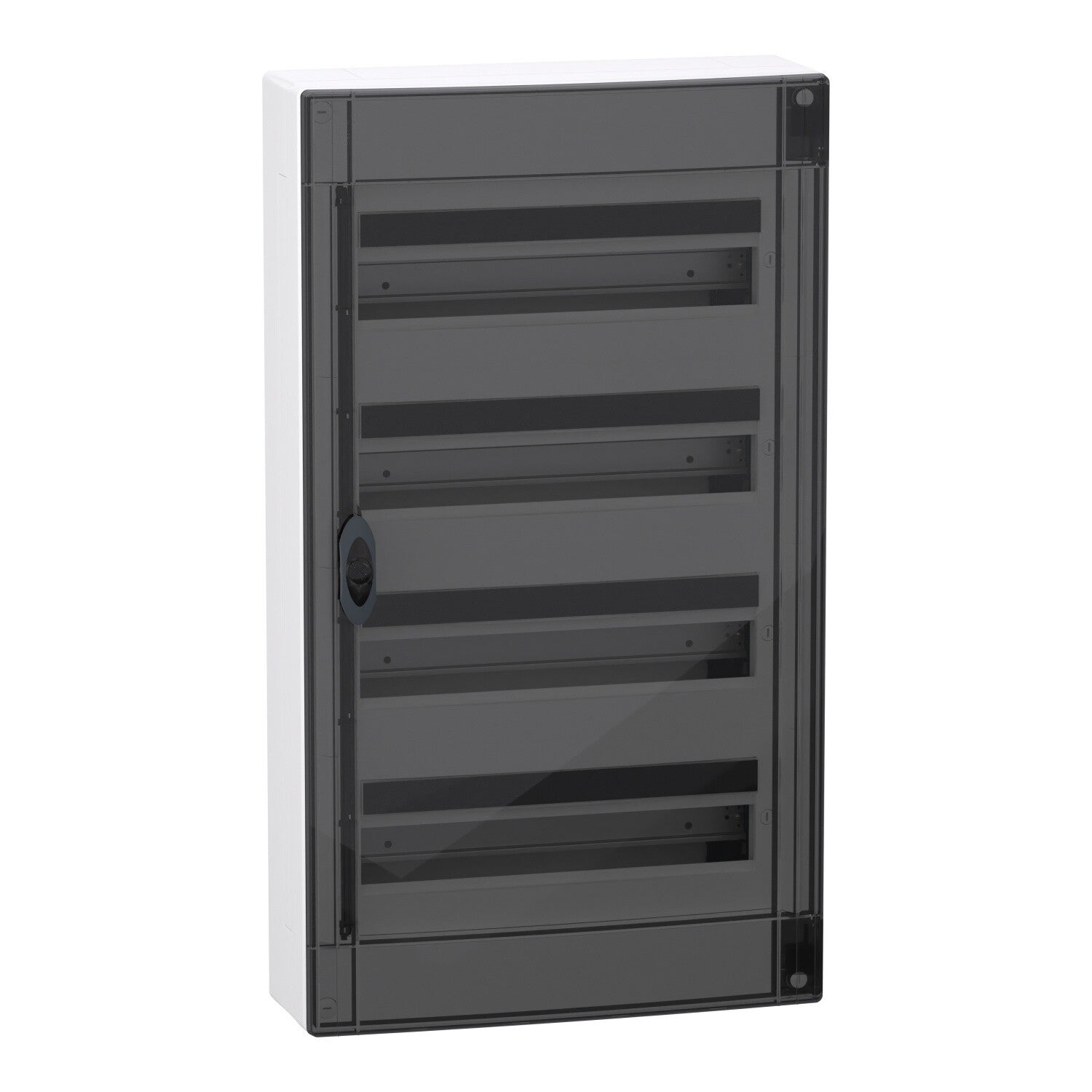 Schneider PrismaSeT XS - opbouw - 4 rijen - 18M - transparante deur - wit LVSXM418