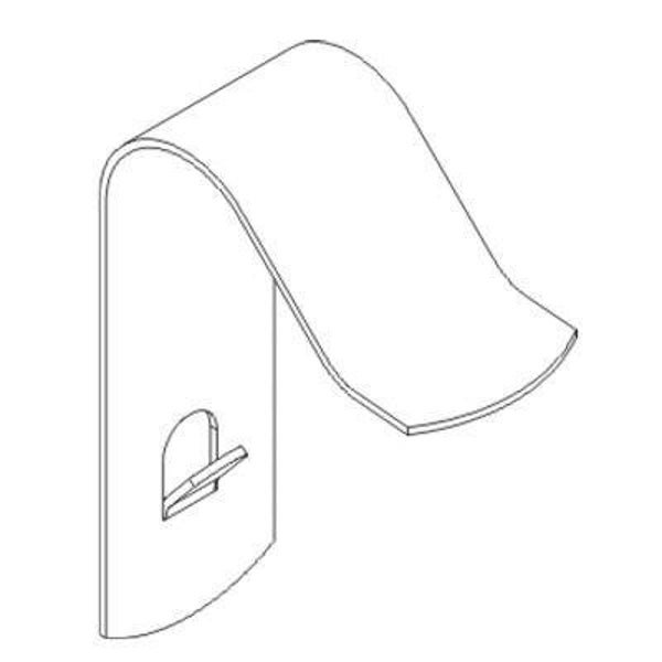 Dekselklem clipsbaar, uitvoering: inox - DCL per 10 Stuks VER_DCL