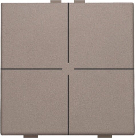 Niko Viervoudige drukknop Greige 104-51004