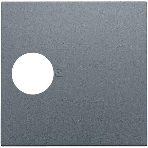 Niko Centraalplaat voor coaxaansluiting steel grey 220-69101