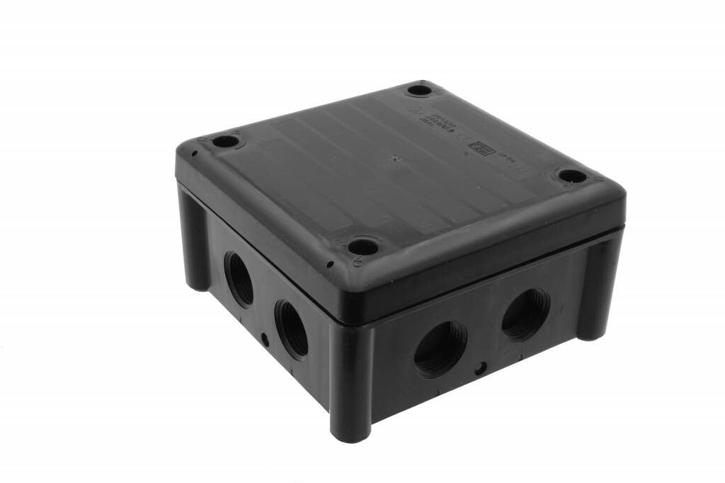 JLS Zwarte aftakdoos 102 x 102 x 56 IP66 J100SBlack