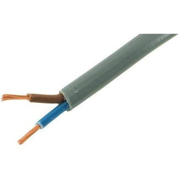 VTLB H03VV-F rond flexibel snoer PVC Grijs 2X0,75mm²  VTLB2X0,75NGRIJS_R100