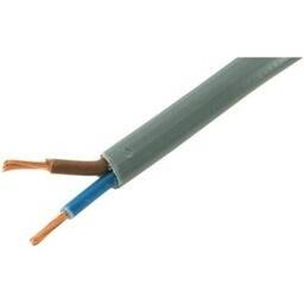 VTLB H03VV-F rond flexibel snoer PVC Grijs 2X0,75mm²per meter VTLB2X0,75N-GRIJS_1