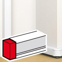 Legrand Einddeksel DLP 50x80mm zwart klik in - 075755