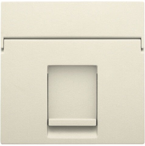 Niko afwerkingsset voor enkelvoudige datacontactdoos kleur cream  100-65100