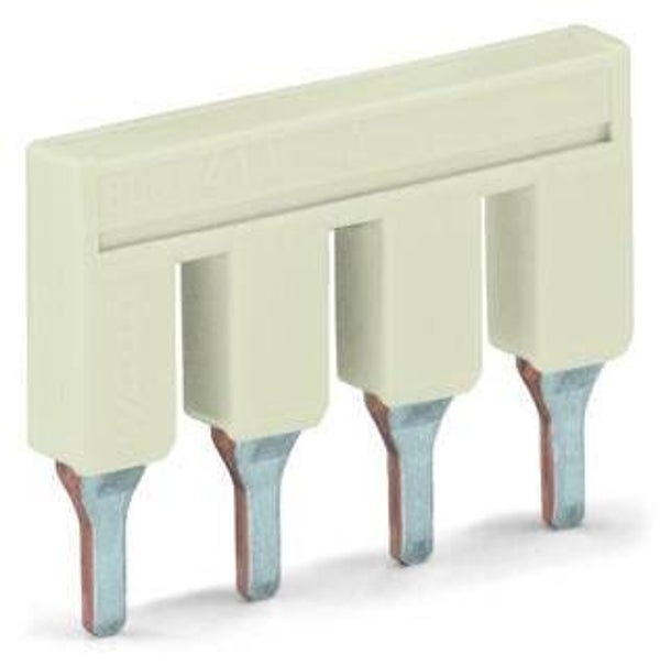Wago Kambrug 4-voudig Nominaalstroom 41 A, lichtgrijs, Ref. 2006-404  2006-404
