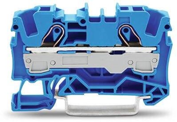 Wago rijgklem 2 verbindingen 6 mm² Blauw  WAG_2006-1204