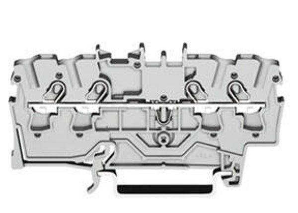 Wago rijgklem 4 verbindingen, 0.25 - 4mm, grijs  WAG_2002-1401