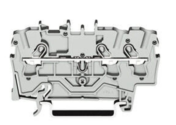 Wago rijgklem TOPJOB 3 verbindingen, 0.25 - 4mm, grijs  2002-1301