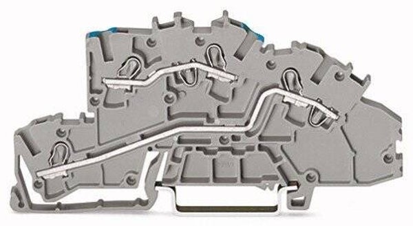 Wago Rijgklem TOPJOB 4mm² grijs front N/L 2003-7649 WAG_2003-7649