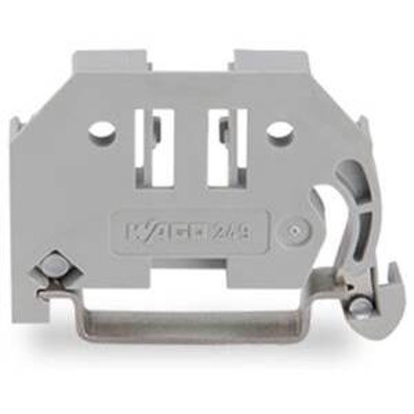 Wago Schroefloze eindklem 6 mm breed, grijs  WAG249-116