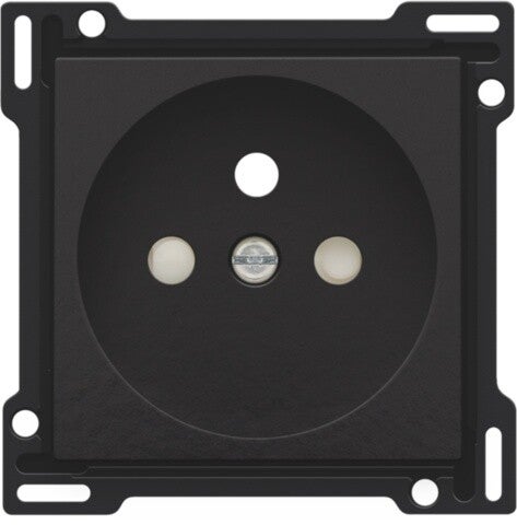Niko afwerkingsset stopcontact piano zwart 28,5mm 200-66601