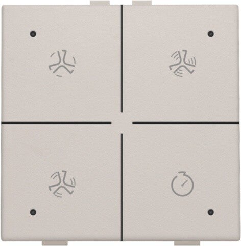 Niko Ventilatiebediening met led Light grey 102-52054