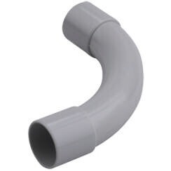PVC bocht 16mm licht grijs  C16VD