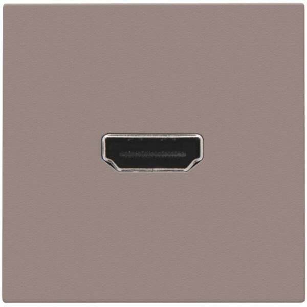 NIKO Contactdoos met HDMI-naar-schroefaansluiting greige 104-69416