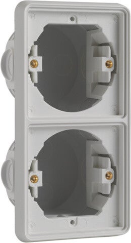 Niko Hydro Verticaal Tweevoudig inbouwkader, grijs 700-74000