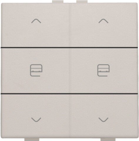 Niko Dubbele motorbediening, Light grey 102-51036