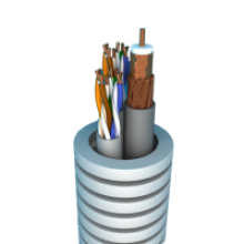 Preflex Ø25mm² TV COAX TRI6 Telenet +2x Data UTP CAT5E Ø 25mm 100M FLX_REXFLEXTRI6UTP5E2