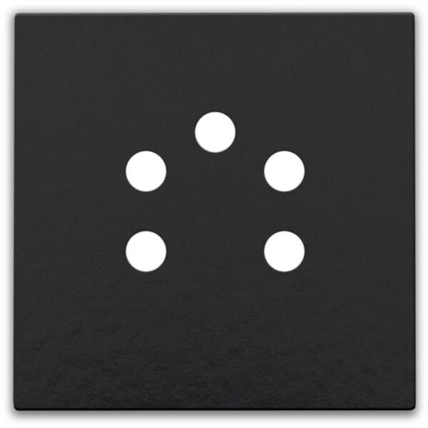 Niko Toets voor 5-polige telefooncontactdoos piano black 200-69001