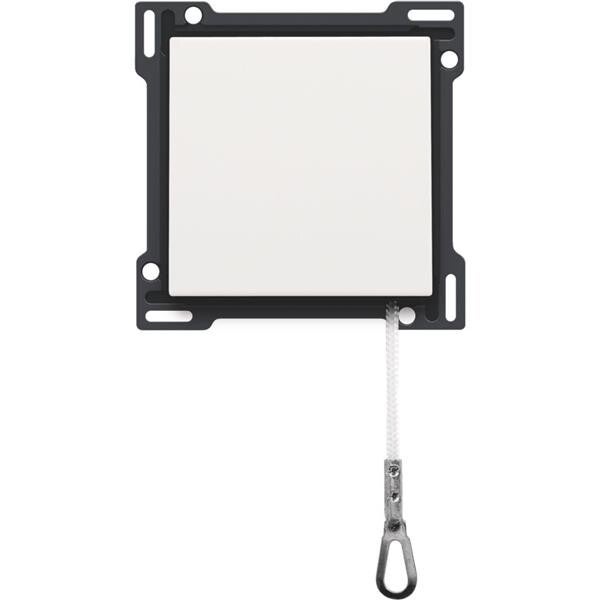 Niko Centraalplaat voor trekschakelaar 16A 250V AC, white steel 154-63606