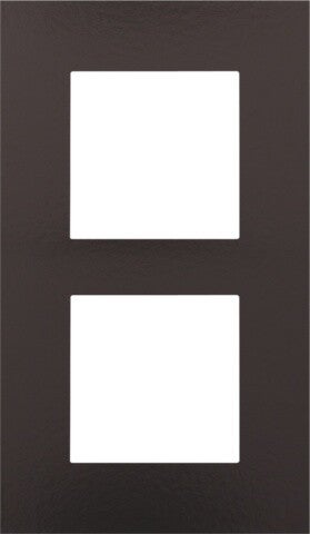 Niko Tweevoudige verticale afdekplaat, kleur Pure Bakelite chocolate Niko 201-76200