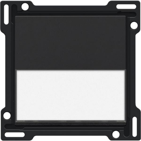 Niko Toets met tekstveld voor enkelvoudige schakelaar of drukknop piano black 200-60905