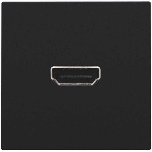 Niko Afwerkingsset met HDMI-naar-schroefaansluiting zwart coated 161-69416