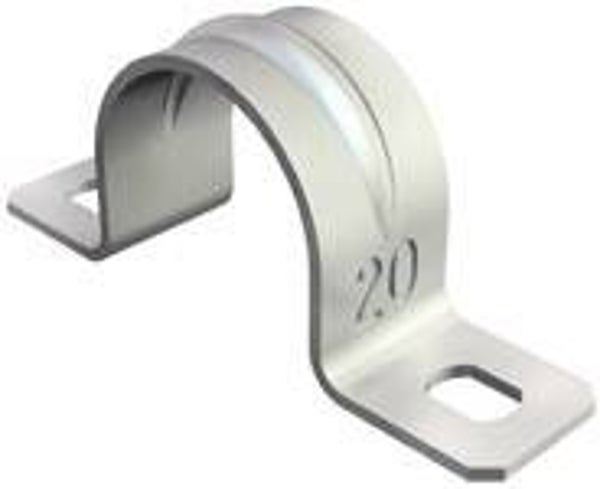 Zadelklem, 2 voeten voor gegalvaniseerde buis 16mm-25 stuks  9100116-25