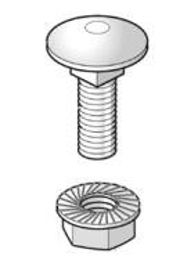 Zelfborgende kraagbout & moer voor kabelbanen 6 x10mm VMK6.10_10