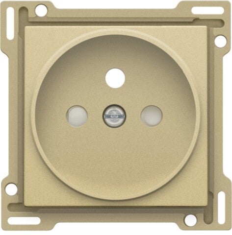 Niko afwerkingsset stopcontact 21mm Alu look Gold 221-66101