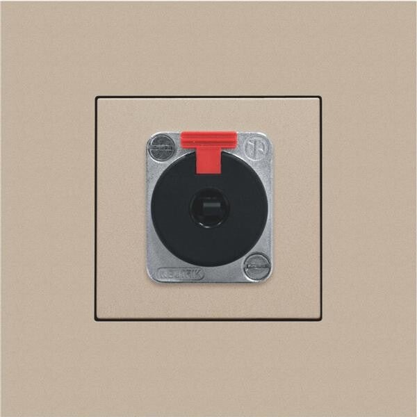 Niko Centraalplaat voor XLR/JACK-aansluiting champagne mat 157-69856