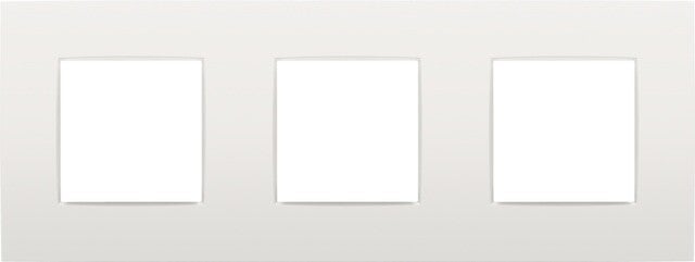 Niko Drievoudige horizontale afdekplaat, kleur Intense white Niko 120-76700