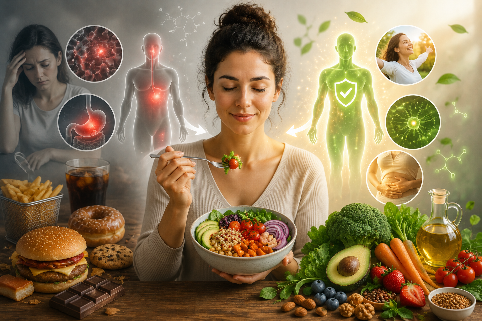 Alimentation et maladies auto-immunes : l’importance d’une alimentation équilibrée pour réduire l’inflammation, soutenir l’organisme et améliorer le bien-être au quotidien.
