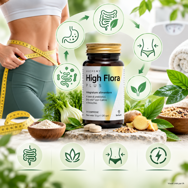 High Flora Plus, microbiote, digestion et accompagnement de la gestion du poids.