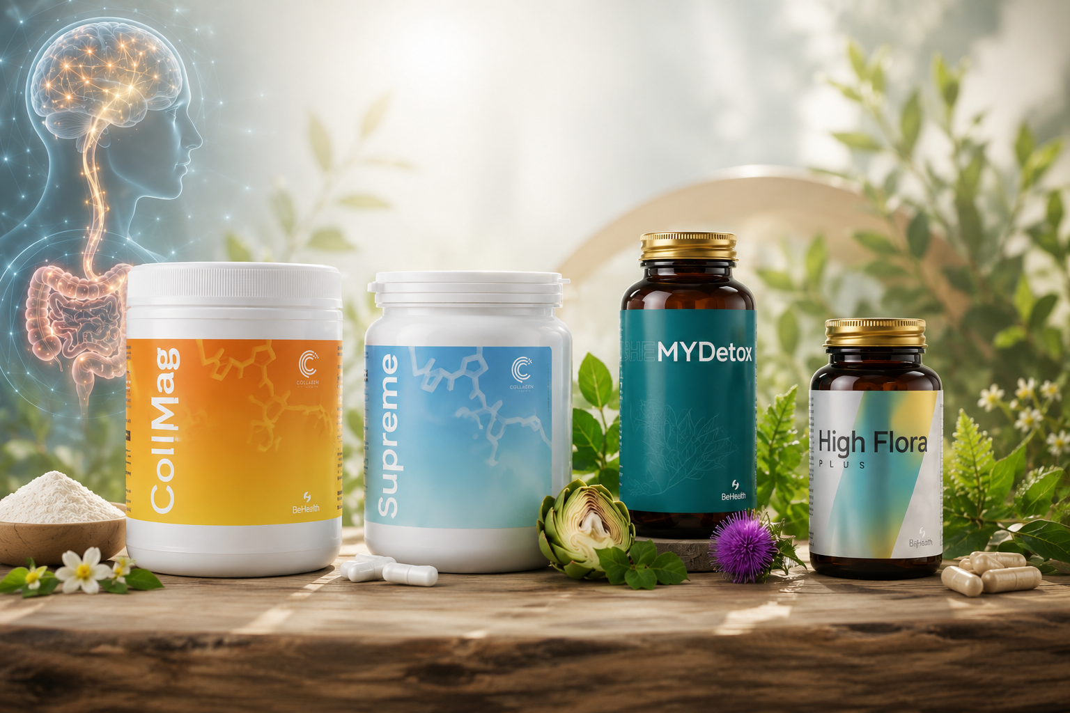 nutraceutiques italiens microbiote inflammation collagène magnésium