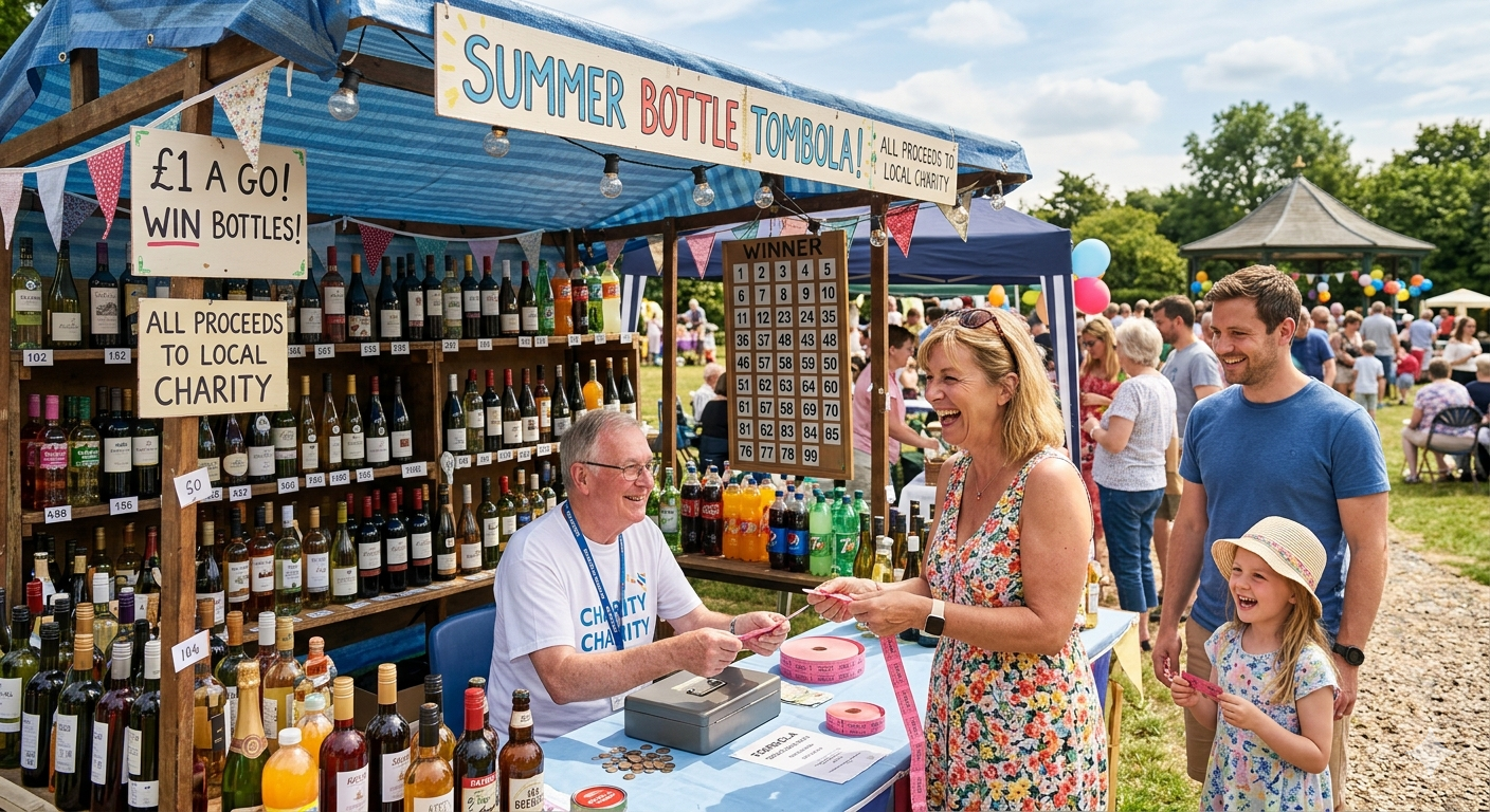 summer bottle tombola