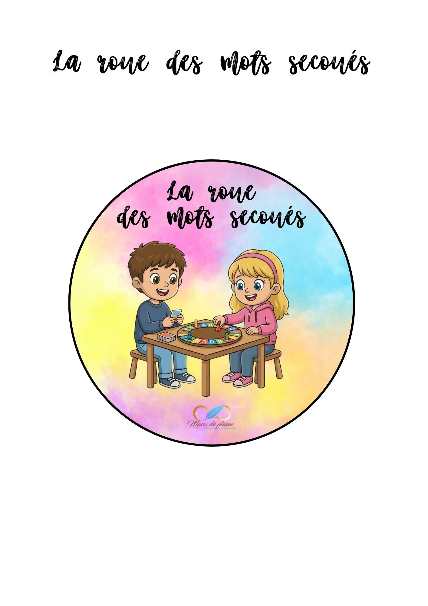 Jeu la roue des mots secoués