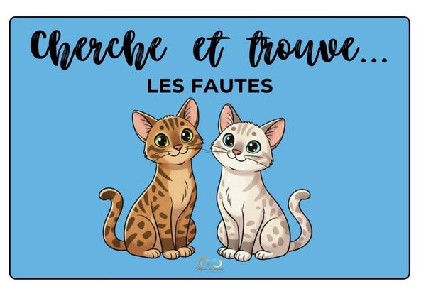 Cherche et trouve... les fautes! spécial "chat"