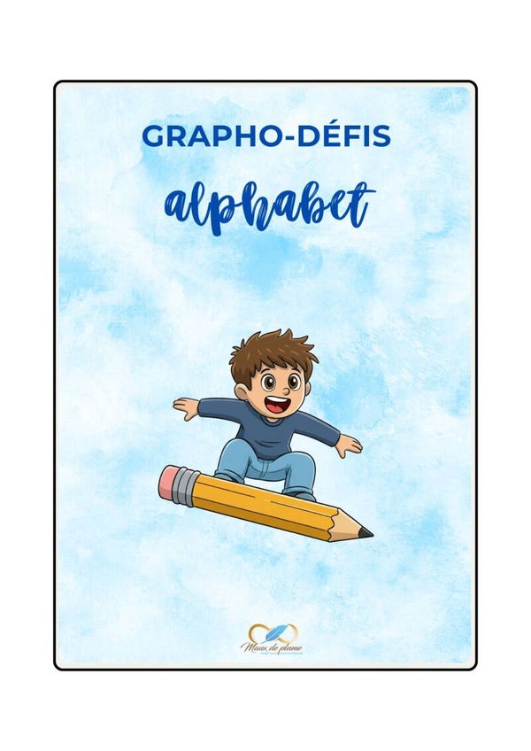 carte alphabet majuscules script