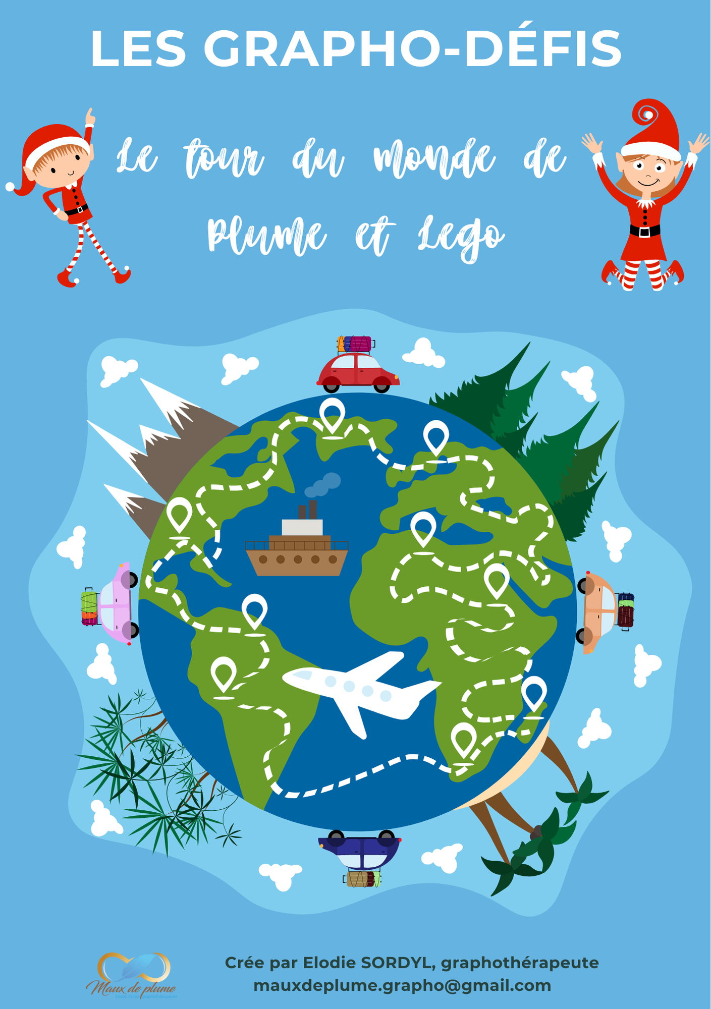 Livret "le tour du monde de Plume et Lego"