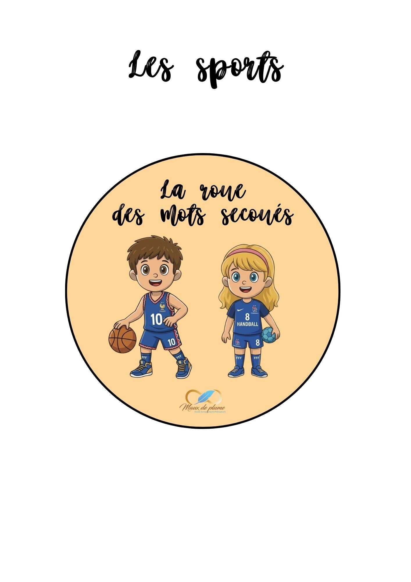 Recharge roue des mots secoués SPORTS + FOOTBALL