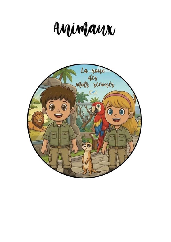 Recharge roue des mots secoués ANIMAUX + CHIENS-CHATS