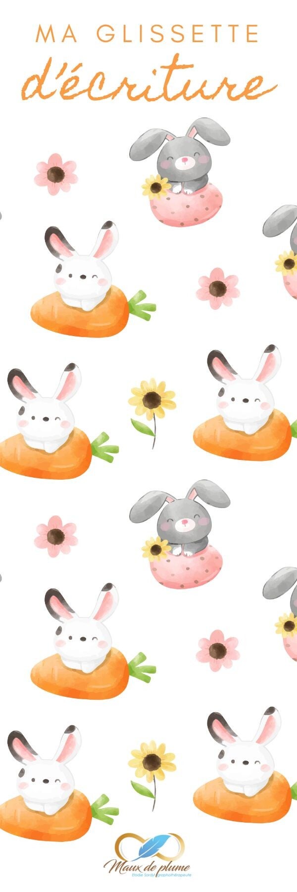 Marque page glissette Printemps